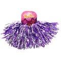 Overige merken pom poms 2 stuks paars zilver