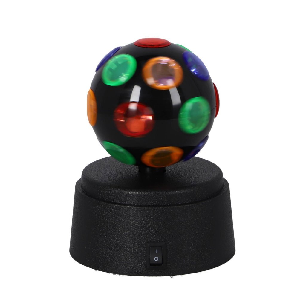Overige merken led mini disco bal zwart