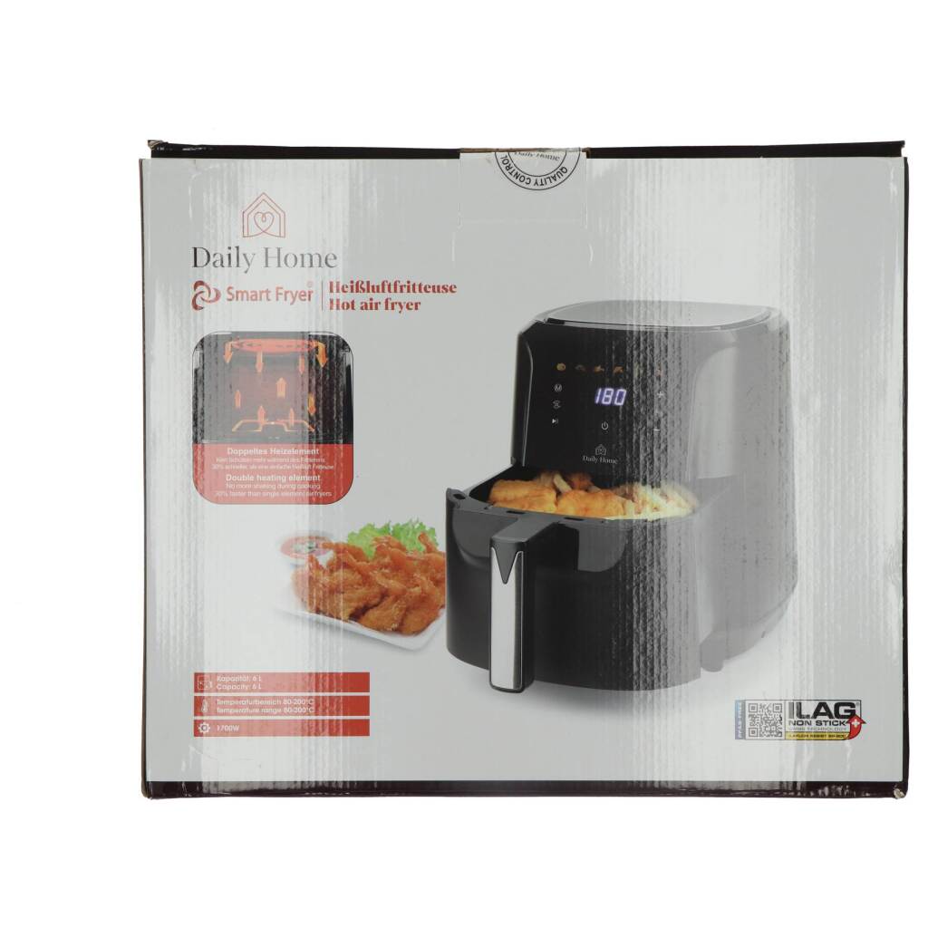Daily Home - Daily Home hetelucht friteuse 6l zwart
