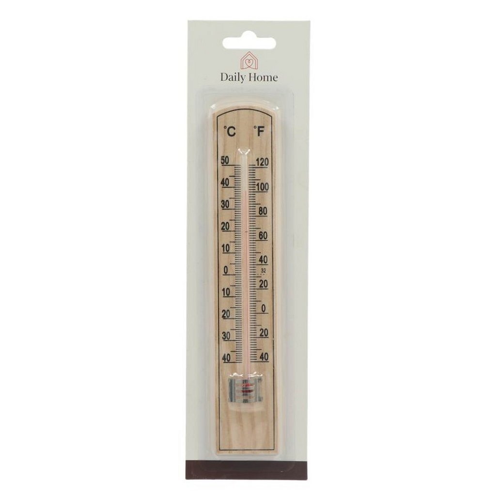 Daily Home - Daily Home houten kamer thermometer 20 cm