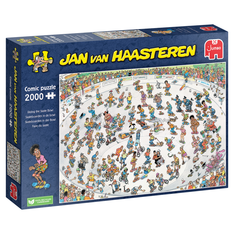 Jumbo puzzel 2000 st. jvh skateboarden in de bowl