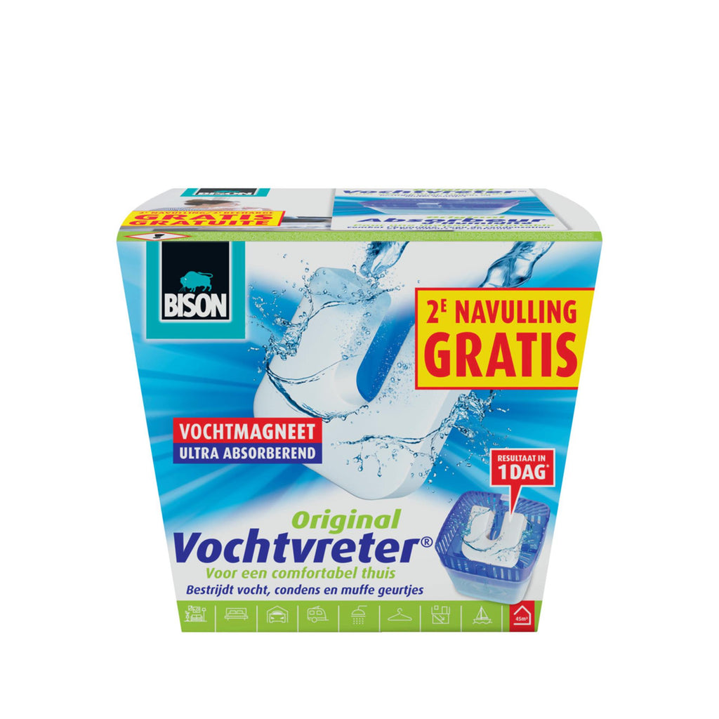 Bison vochtvreter met 2 vochtmagneten