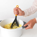 Brabantia tasty+ aardappelstamper + lepel geel zwart
