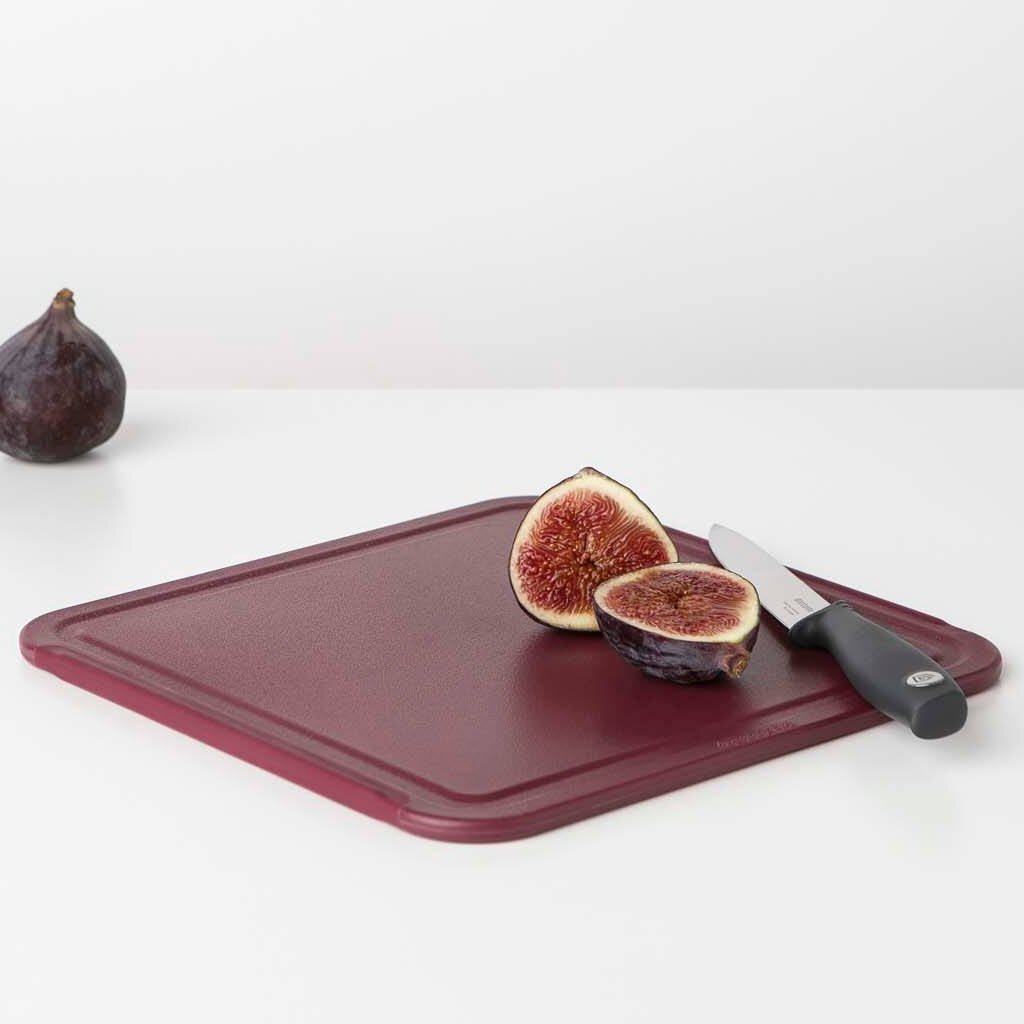Brabantia tasty+ snijplank 25x0.8x25 cm aubergine rood