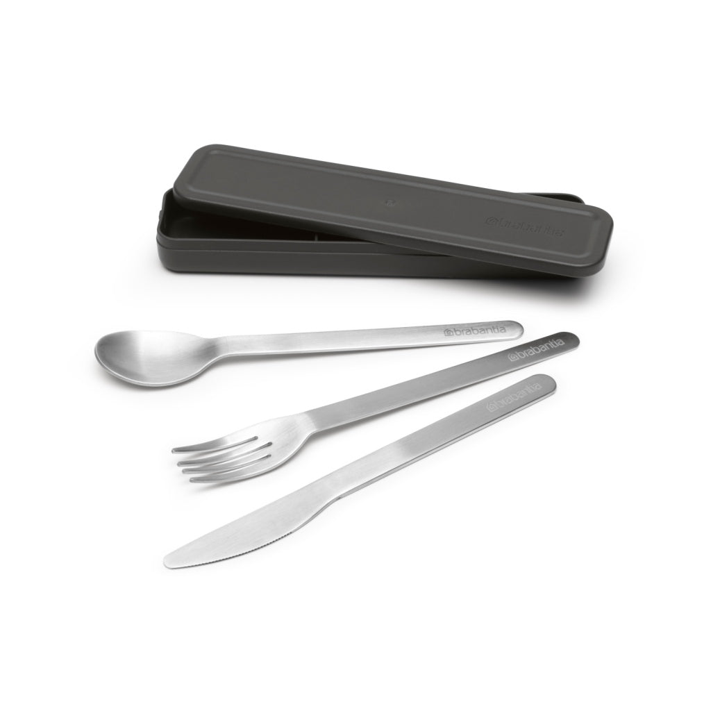 Brabantia - Brabantia make & take bestekset 3-delig donkergrijs