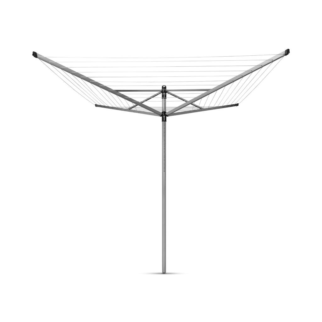 Brabantia lift-o-matic 60m + grondanker + hoes metallic grey