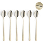 Amefa austin latte lepels 6 stuks champagne