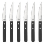 Amefa pizza steak messenset 6-delig zwart