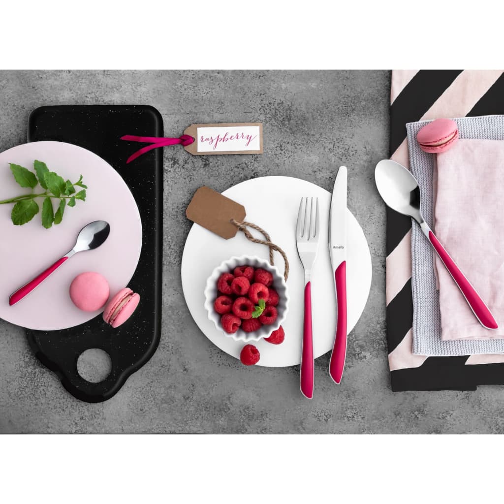 Amefa bestekset eclat 24 delig raspberry