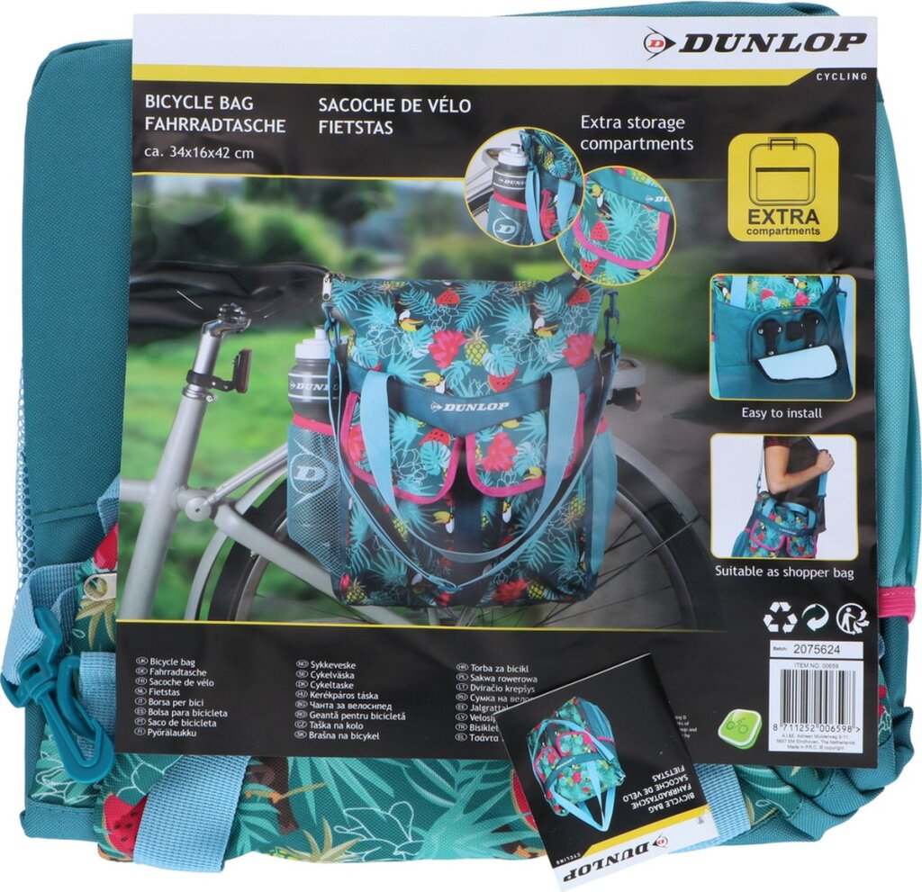 Dunlop fietstas 34x16x42cm