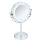 Dunlop led-opmaakspiegel 15 cm chroom