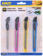 Kinzo hobbymes 9,5mm 4 stuks op kaart
