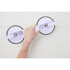 Vivamore handgreep met zuignappen 33x12.5x7.5 cm wit