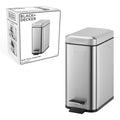 Black decker pedaalemmer 5l rvs zwart