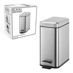 Black decker pedaalemmer 5l rvs zwart