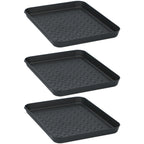 Tom multifunctionele bakken 35x27.5x3 cm 3 stuks zwart
