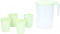 Cuisine elegance kan met bekers 22 x 20 cm groen 5-delig