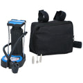 Dunlop mini voetpomp luchtpomp bandenpomp inclusief 3 adapters analoge drukmeter met opbergtas