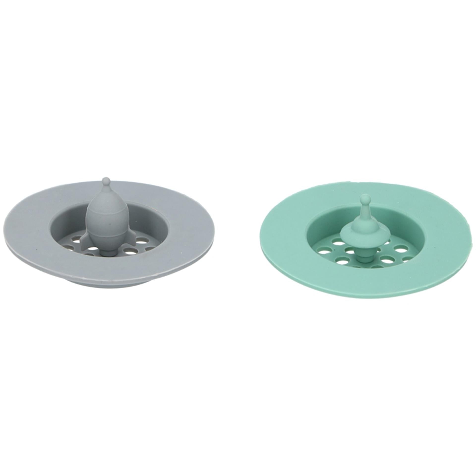 Lifetime clean gootsteenzeefje siliconen 2 stuks ø6,7cm