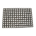 Hamat rubberen deurmat domino ring 40x60 cm zwart