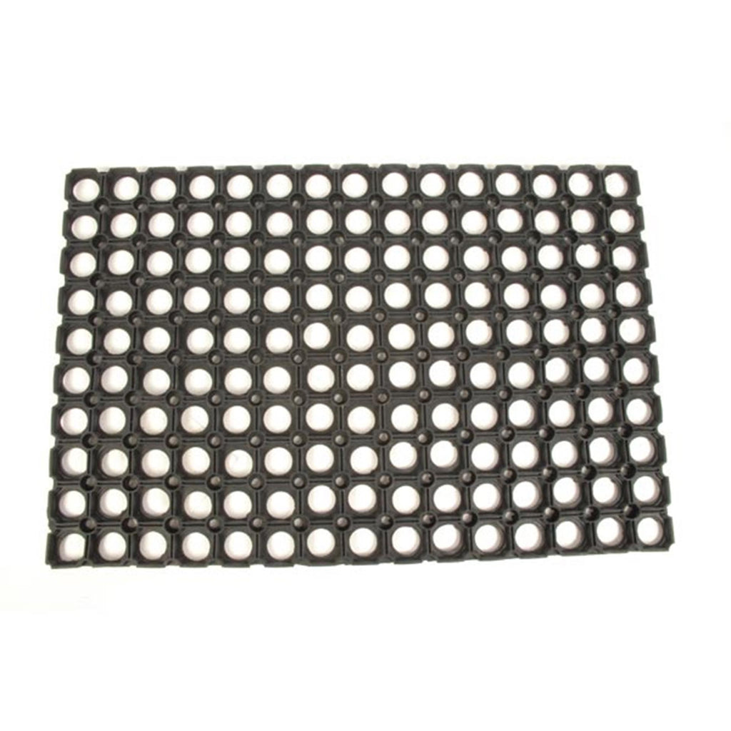 - Hamat Rubberen Deurmat Domino Ring 40x60 cm Zwart