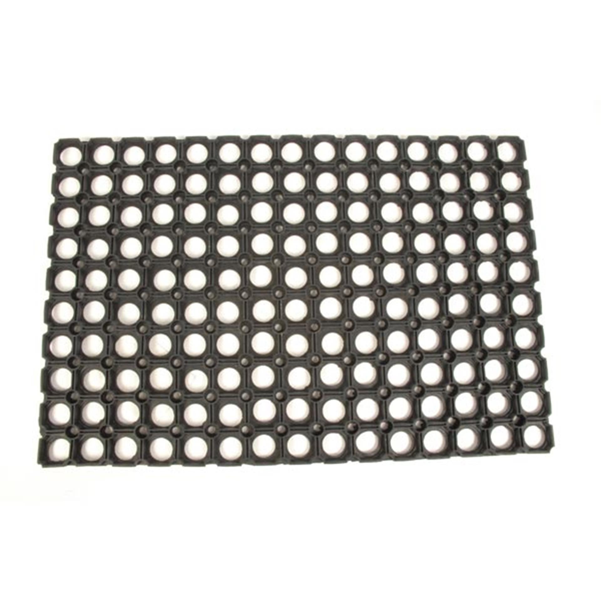 - Hamat Rubberen Deurmat Domino Ring 40x60 cm Zwart