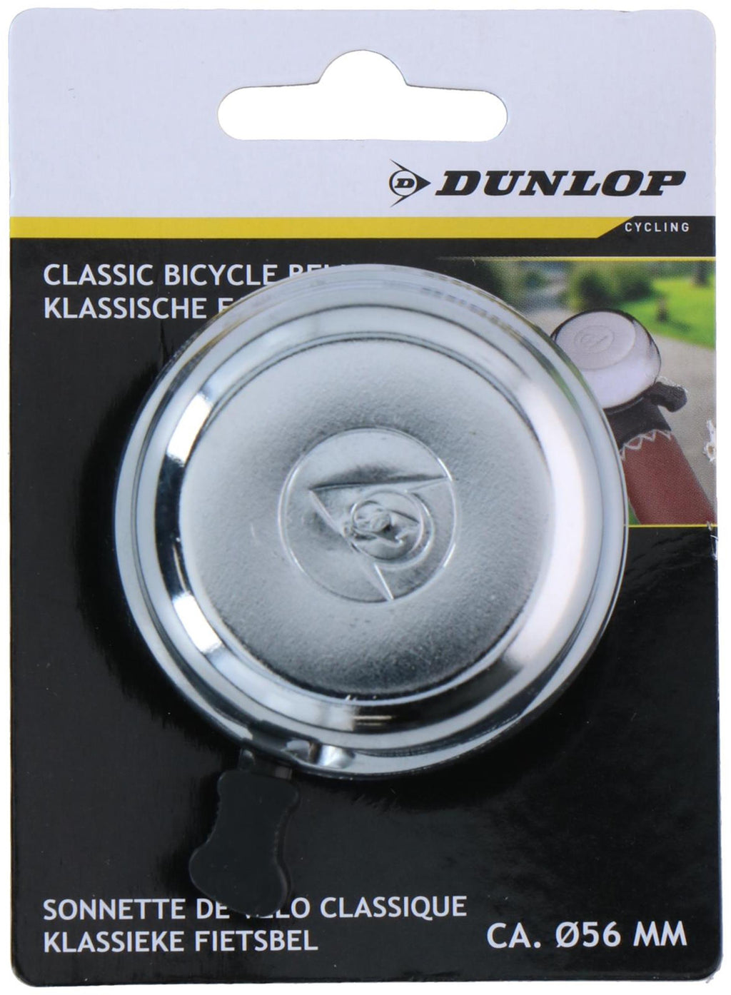 Dunlop klassieke zilveren fietsbel