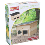 Lifetime garden houten egelhuis 32x26x20 cm