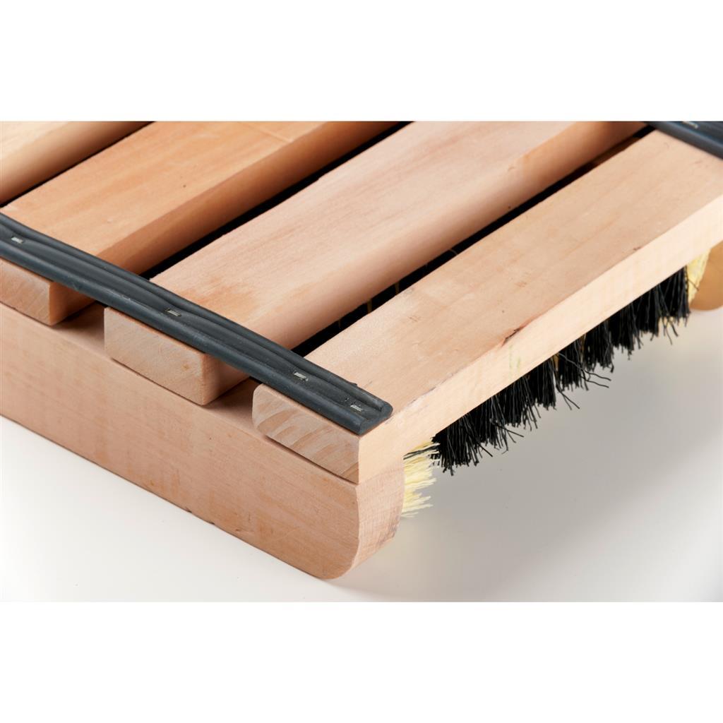 Basic - Basic Houten schoenen en laarzen voetveger met borstels 35x26x55 cm