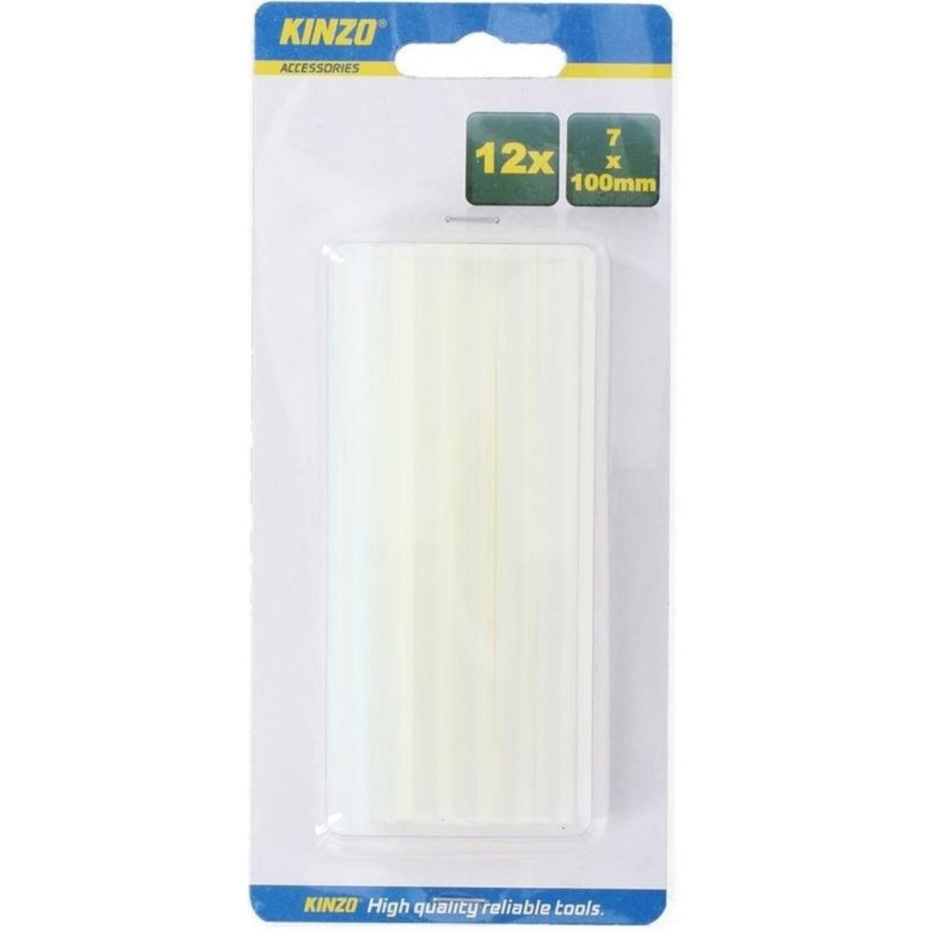 Kinzo - Kinzo lijmpatronen voor lijmpistool 7x100 mm 12 stuks