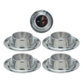 Excellent houseware eierdopset 4-delig rvs