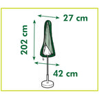 Nature tuinmeubelafdekhoes voor staande parasol (klein) afdekking (grijs, 6030616)