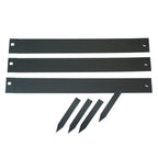 Nature borderranden 3 st 91,4x10,2 cm zwart