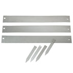 Nature borderranden 3 st 91,4x10,2 cm staal