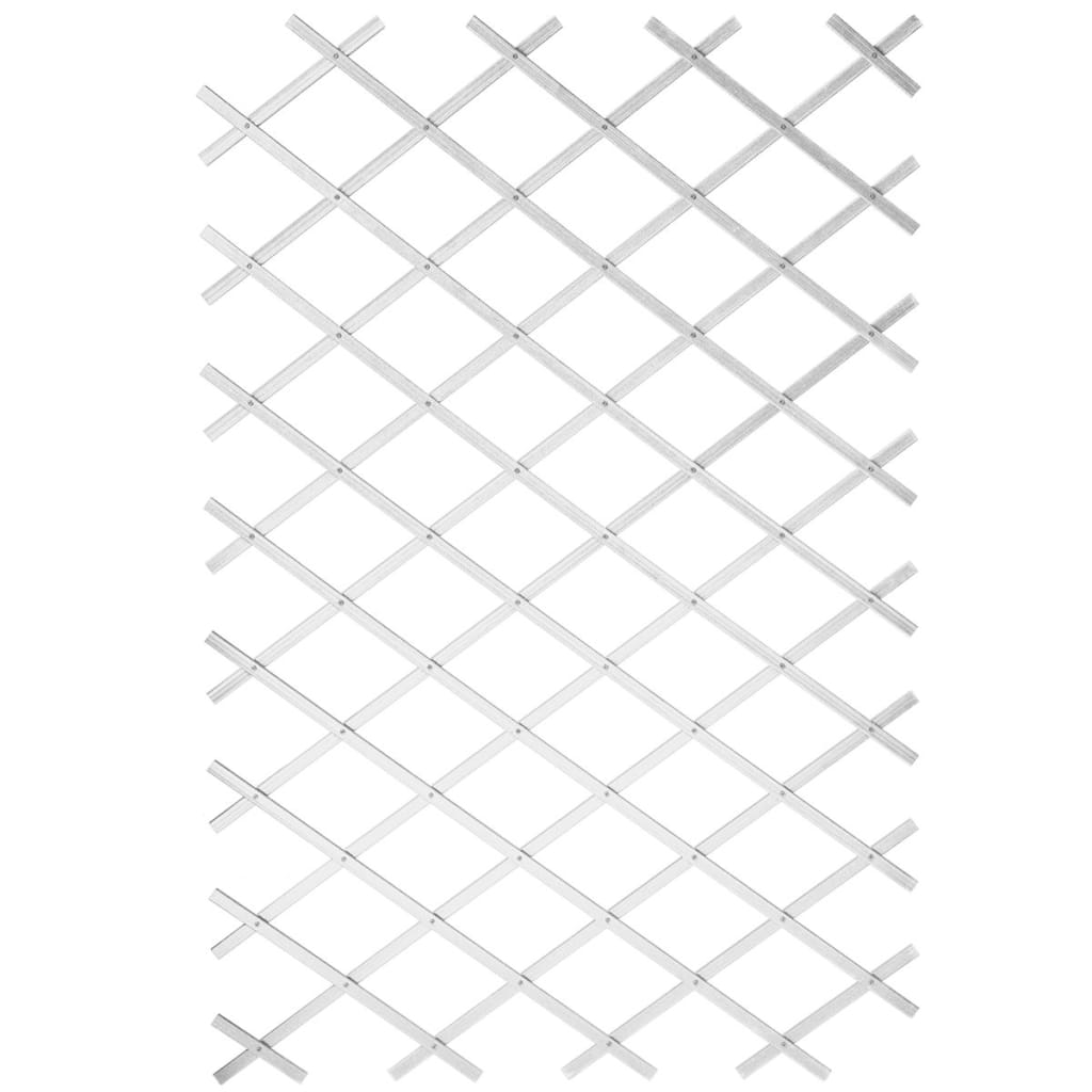 Nature tuinlatwerk 100x200 cm pvc wit 6040703