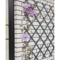 Nature tuinlatwerk 50x150 cm pvc antracietkleurig