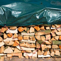 Nature brandhout afdekzeil 2x8 m pe groen