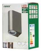 Ranex led wandlamp voor buiten 6 w 230 lm donkergrijs | 1 stuks - ra-5000331 - ra-5000331