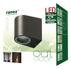 Ranex ra-5000332 led buitenwandlamp van roestvrijstaal