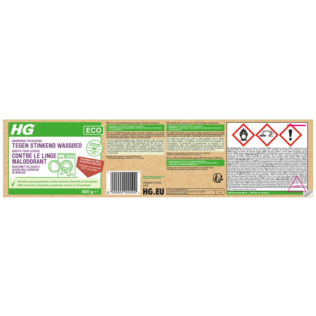Hg eco wasmiddeltoev tegen stinkende was