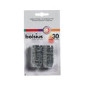Bolsius kaarsenpassingen blister 30 stuks zilver