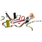 Goliath domino express crazy race domino stenen champion race met 150 domino stenen