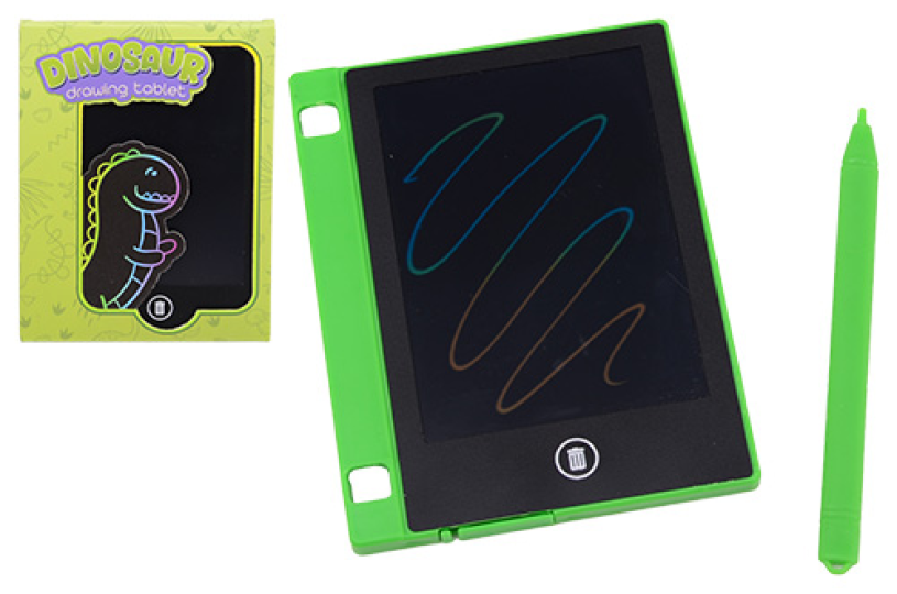 Johntoy regenboog dino teken tablet, pocket editie in display