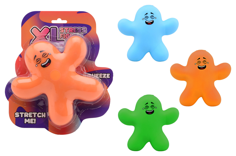 Johntoy squishy stres figuur xl op kaart 3 assorti