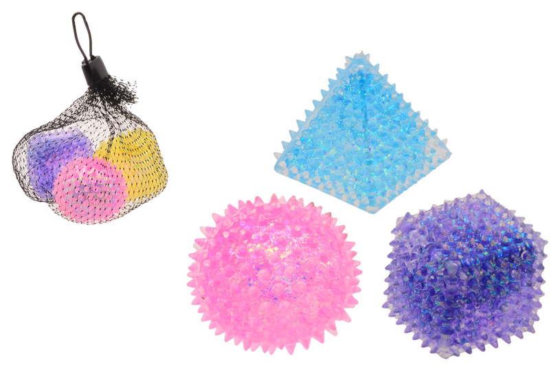 Johntoy slow rise squeeze glitter vormen in net