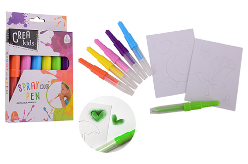 Johntoy crea kids air marker 6 stuks in doos