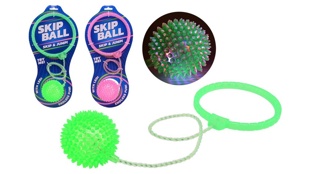 Johntoy outdoor: skip bal met licht. 2 ass. 3+ | 6 stuks