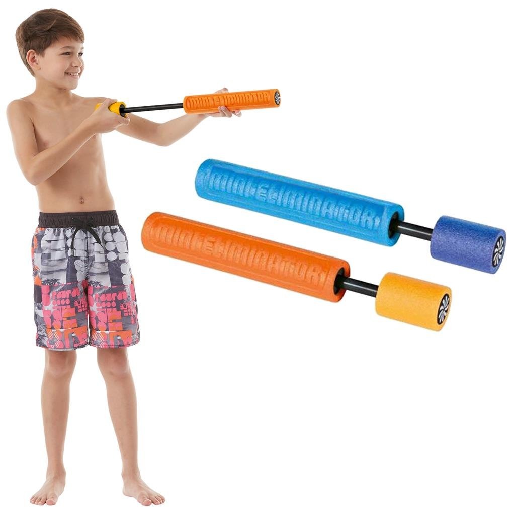 Summertime waterpistool foam - 33 cm - multi kleuren - waterspuiter - buitenspeelgoed