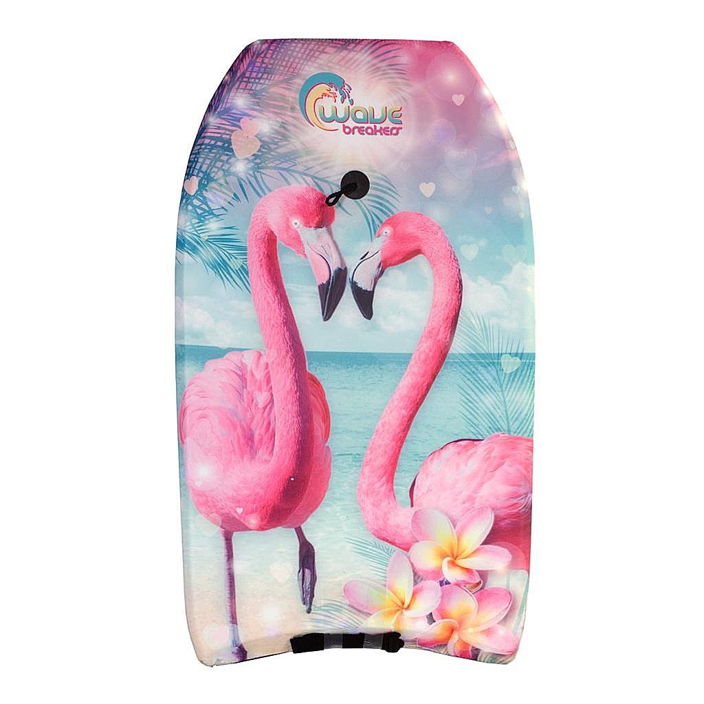 Wave Breakers - Wave Breakers bodyboard met flamingo print 83 cm