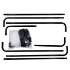 Sportx metalen voetbaldoel 182x60x122 cm zwart